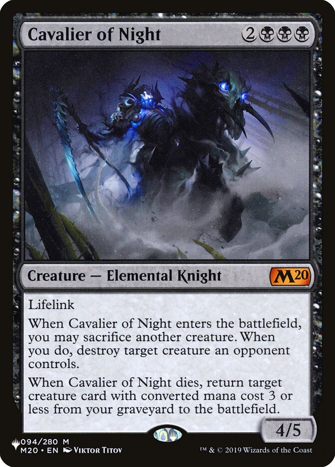 Cavalier of Night [The List]