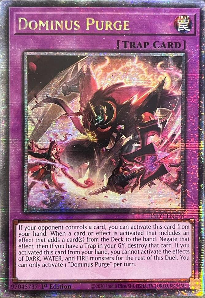 Dominus Purge (Quarter Century Secret Rare) [INFO-EN078] Quarter Century Secret Rare