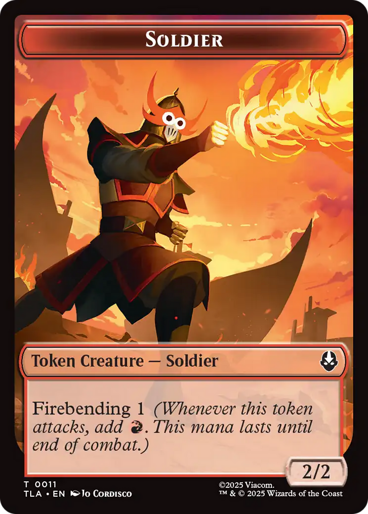 Ally (0004) // Soldier (0011) Double-Sided Token [Avatar: The Last Airbender Tokens]