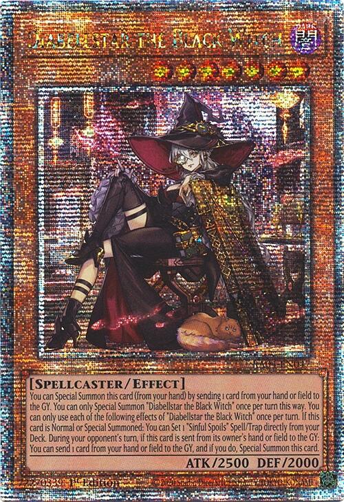 Diabellstar the Black Witch (New Art) [RA04-EN047] Quarter Century Secret Rare