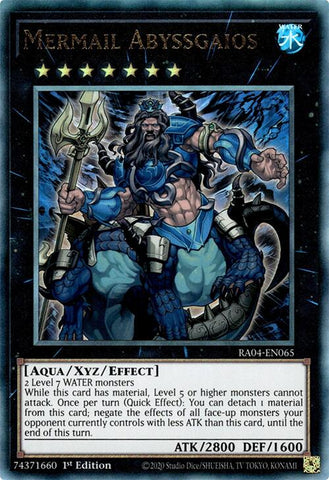 Mermail Abyssgaios [RA04-EN065] Prismatic Ultimate Rare
