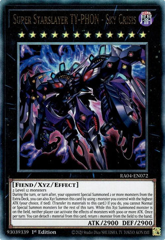 Super Starslayer TY-PHON - Sky Crisis [RA04-EN072] Prismatic Ultimate Rare