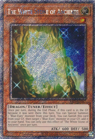 The White Stone of Ancients [RA04-EN267] Platinum Secret Rare
