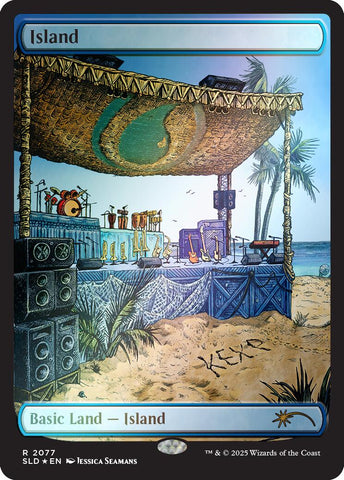 Island (2077) (Rainbow Foil) [Secret Lair Drop Series]