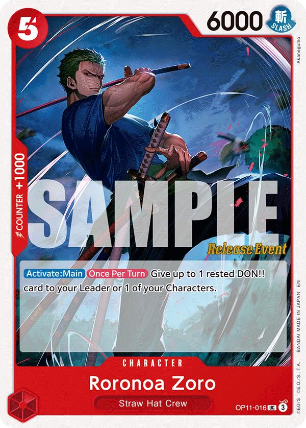 Roronoa Zoro [A Fist of Divine Speed Release Event Cards]