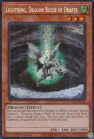 Lightning, Dragon Ruler of Drafts [BLMM-EN124] Secret Rare