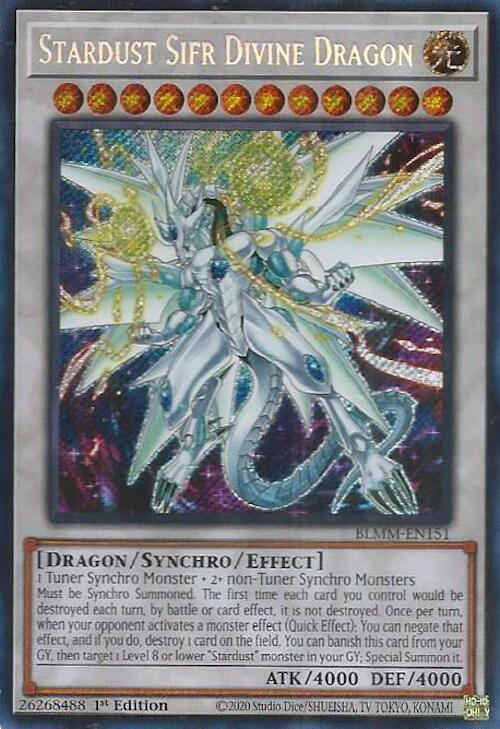 Stardust Sifr Divine Dragon [BLMM-EN151] Secret Rare