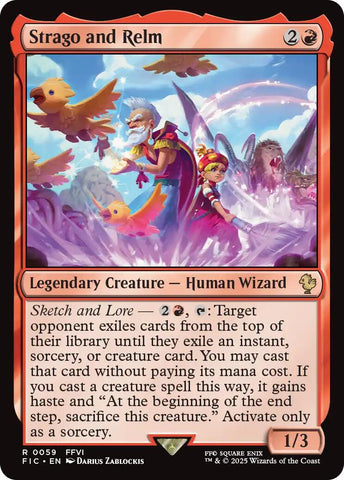 Strago and Relm (Surge Foil) [FINAL FANTASY Commander]