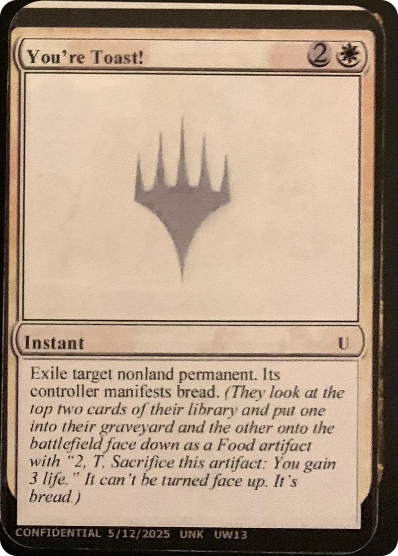 You're Toast! [Unknown Event]