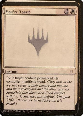 You're Toast! [Unknown Event]