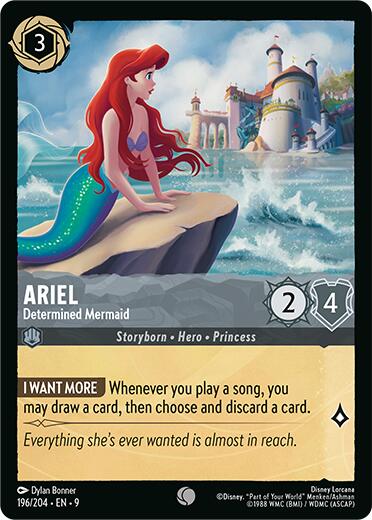 Ariel - Determined Mermaid (196/204) [Fabled]