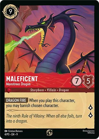Maleficent - Monstrous Dragon (Store Championship Participant) (4/P3) [Promo Cards]