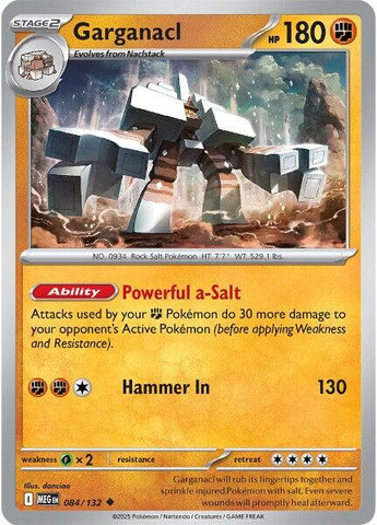 Garganacl (084/132) [Mega Evolution: Base Set]