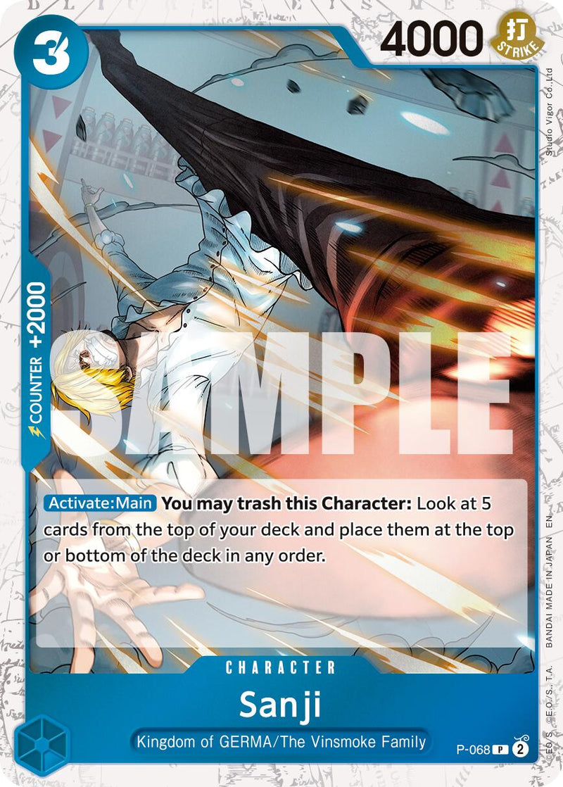 Sanji (P-068) (Pirate Foil) [Premium Booster -The Best- Vol. 2]