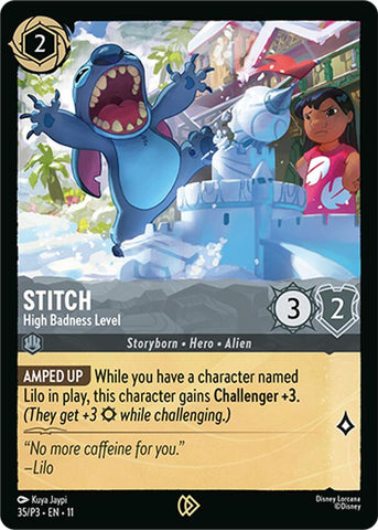 Stitch - High Badness Level (35) [Promo Cards]