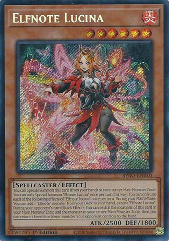 Elfnote Lucina [BPRO-EN010] Secret Rare
