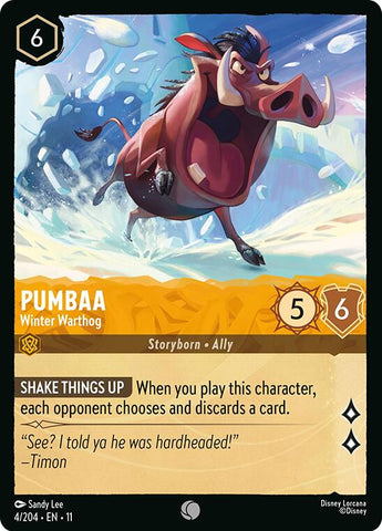 Pumbaa - Winter Warthog (4/204) [Winterspell]