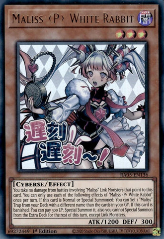 Maliss P White Rabbit [RA05-EN136] Ultra Rare