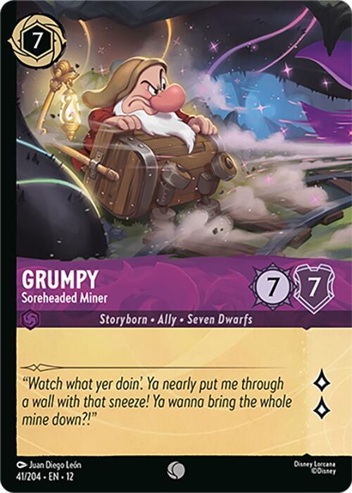 Grumpy - Soreheaded Miner (Foil) (41/204) [Wilds Unknown]