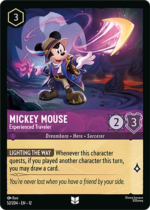 Mickey Mouse - Experienced Traveler (52/204) [Wilds Unknown]