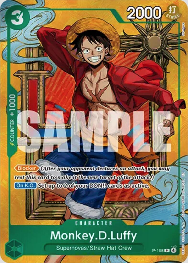 Monkey.D.Luffy (Mini Case Set Vol. 3 Sunohara Artwork) [One Piece Promotion Cards]