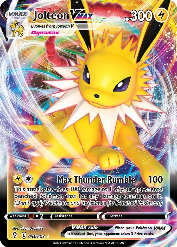 Jolteon VMAX (051/203) [Sword & Shield: Evolving Skies]