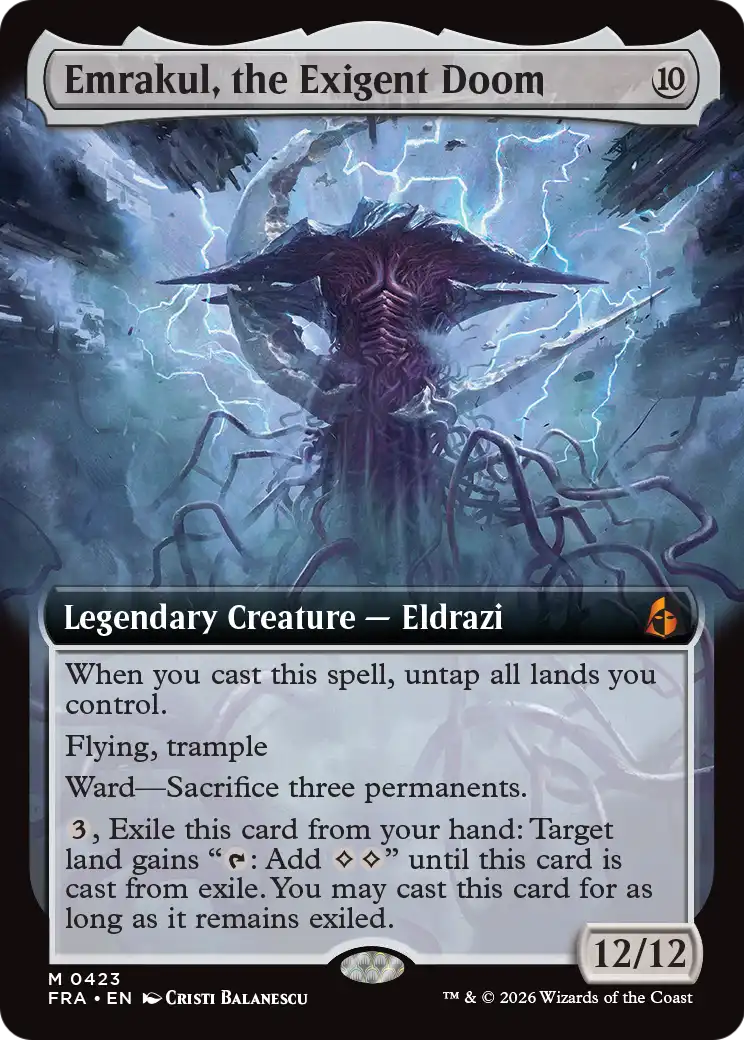 Emrakul, the Exigent Doom (Extended Art) [Reality Fracture]