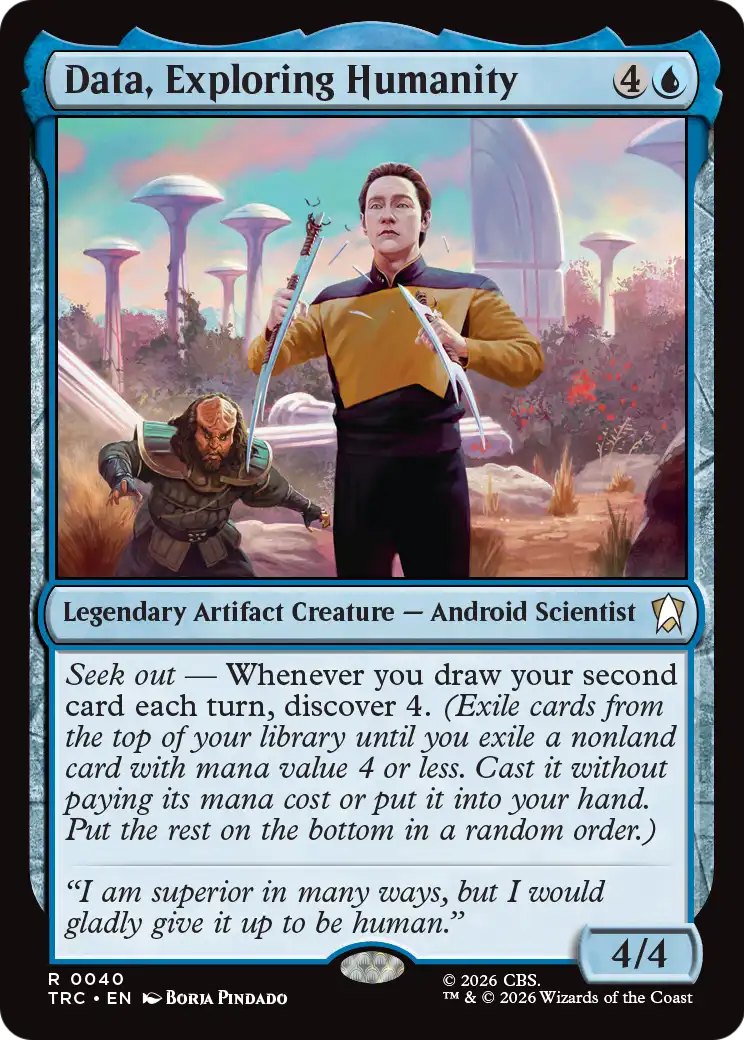 Data, Exploring Humanity (Surge Foil) [Star Trek Commander]