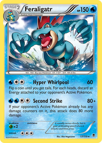 Feraligatr (17/119) (Cosmos Holo) (Blister Exclusive) [XY: Phantom Forces]