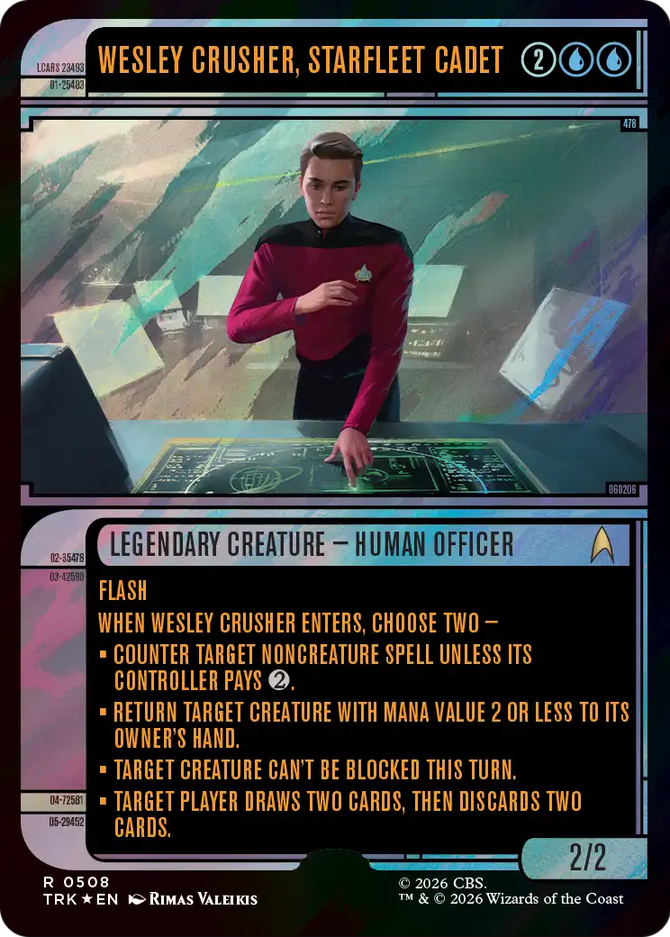 Wesley Crusher, Starfleet Cadet (Showcase) (Surge Foil) [Star Trek]