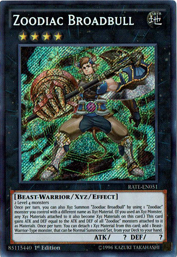 Zoodiac Broadbull [RATE-EN051] Secret Rare