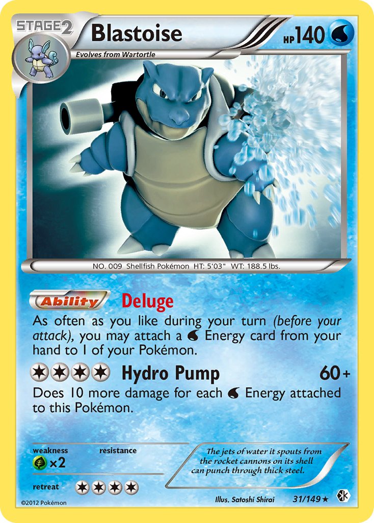 Blastoise (31/149) (Theme Deck Exclusive) [Black & White: Boundaries Crossed]