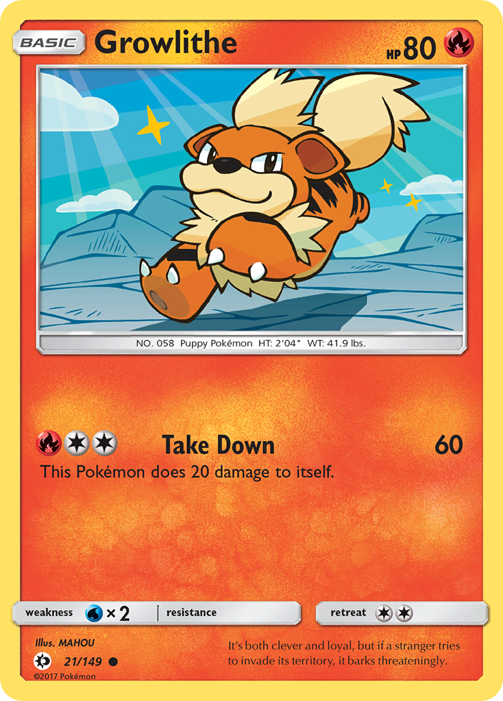 Growlithe (21/149) [Sun & Moon: Base Set]