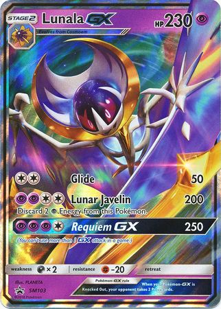 Lunala GX (SM103) (Jumbo Card) [Sun & Moon: Black Star Promos]