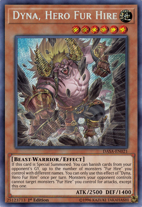 Dyna, Hero Fur Hire [DASA-EN021] Secret Rare