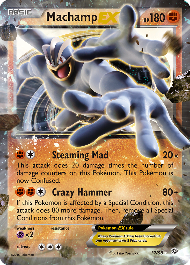 Machamp EX (37/98) [XY: Ancient Origins]