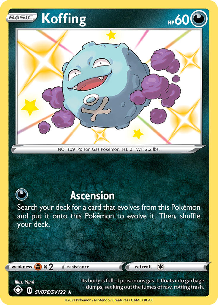 Koffing (SV076/SV122) [Sword & Shield: Shining Fates]