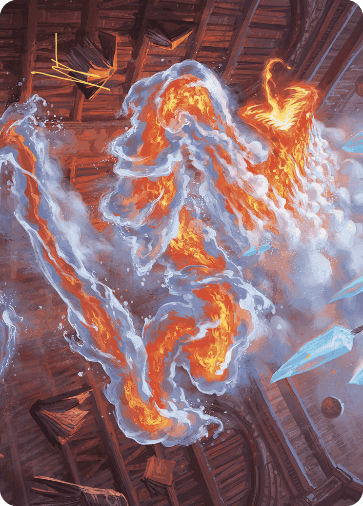 Scalding Viper Art Card (Gold-Stamped Signature) [Wilds of Eldraine Ar Scalding Viper Art Card (Gold-Stamped Signature) [Wilds of Eldraine Ar