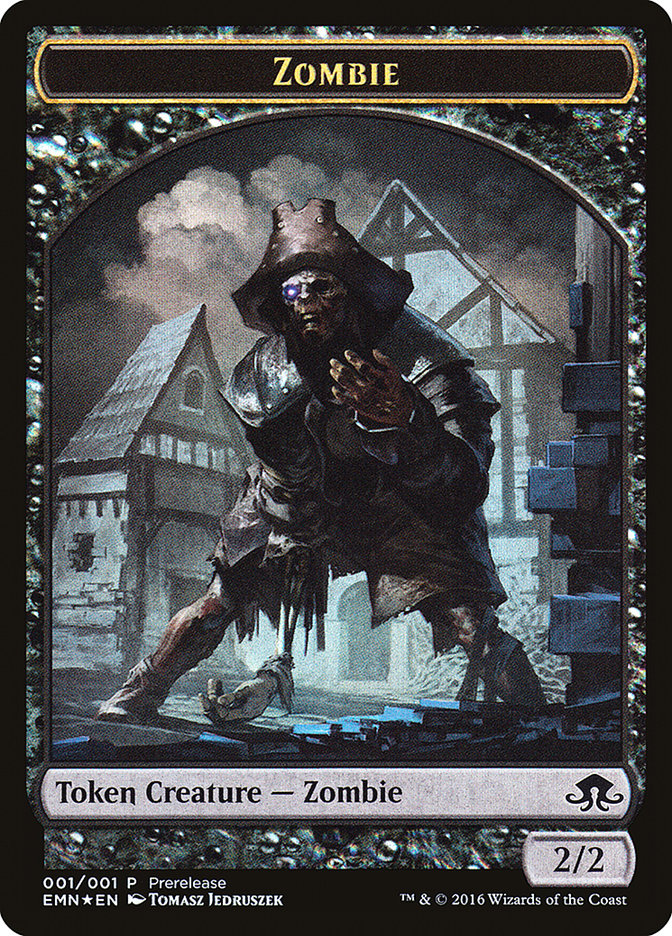 Zombie // Zombie Double-Sided Token [Eldritch Moon Prerelease Promos]