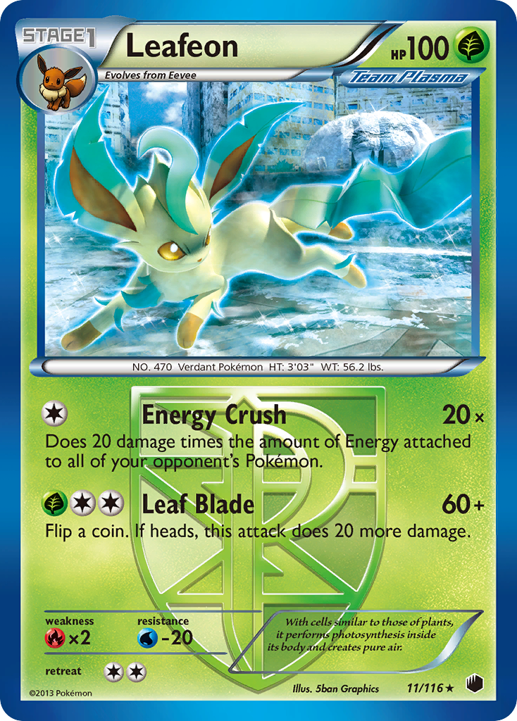 Leafeon (11/116) [Black & White: Plasma Freeze]