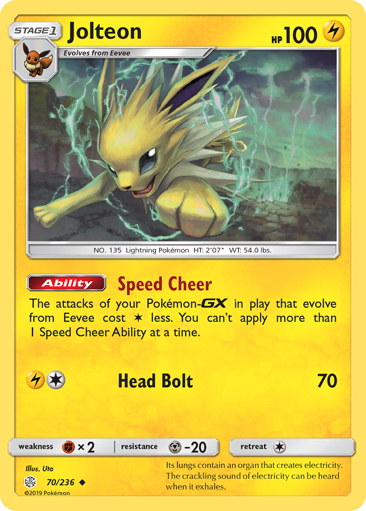 Jolteon (70/236) [Sun & Moon: Cosmic Eclipse]